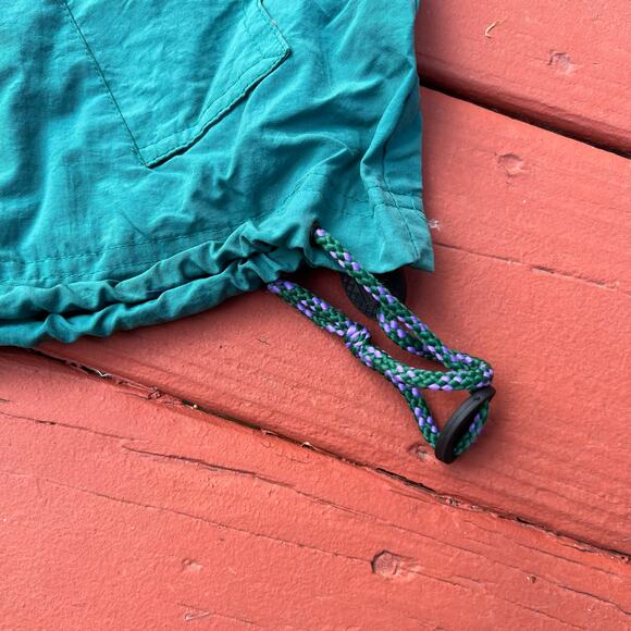 Vintage Woodstock Country Club Golf Windbreaker Anorak Pullover Jacket 90s Teal - Picture 6 of 12